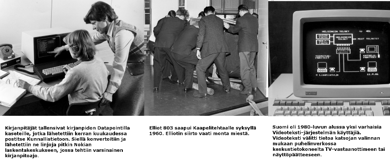 Tietotekniikan historiaa TIVIAn arkistoista.