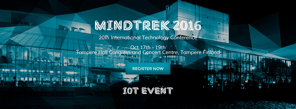 Mindtrek teknologiakonferenssi kasvaa Tampere taloon ja esiintyjäkaartin laatu takaa onnistuneen tapahtuman. Kohtuullisesti hinnoiteltu Mindtrek myi ensimmäiset 400 lippuaan heti kesälomien loputtua ja paikalle odotetaan yli 1000 vierasta.