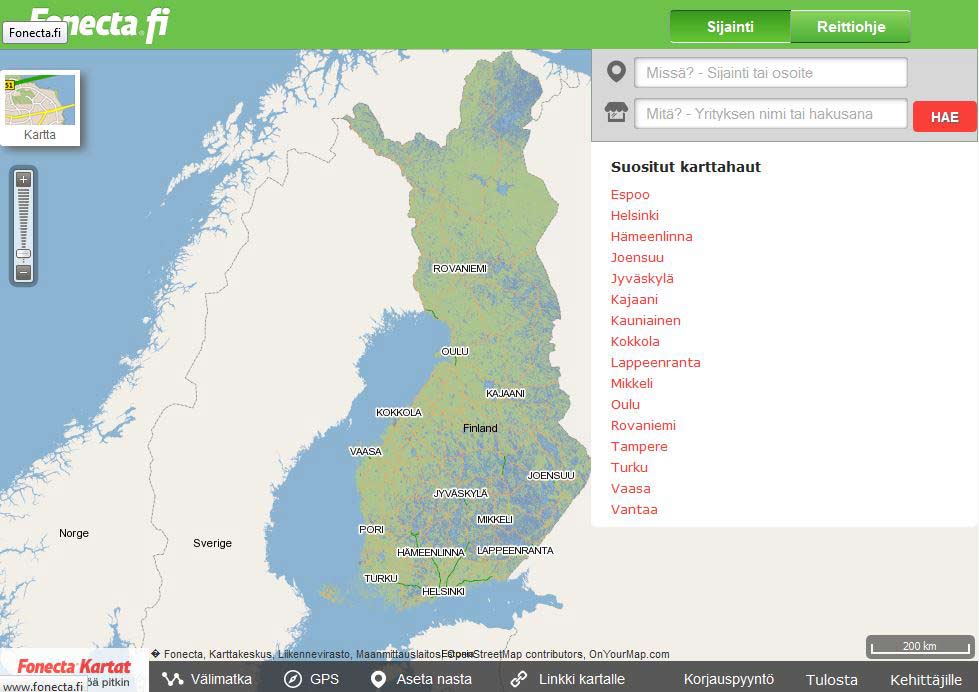 Fonectan-karttapalvelu