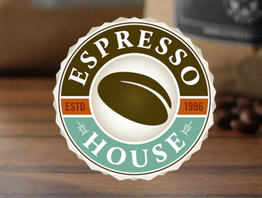 Logotyp för EH - Espresso house